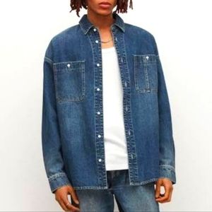 Allsaints Winam Organic Cotton Denim Shirt